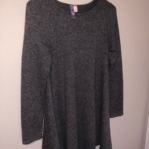Gray long sleeve dress